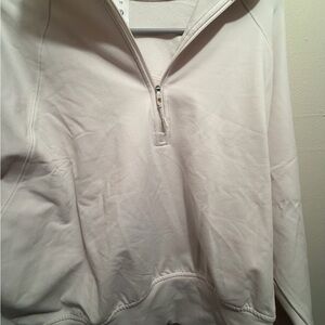 Lululemon rulu fleece half zip  White